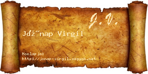 Jónap Virgil névjegykártya